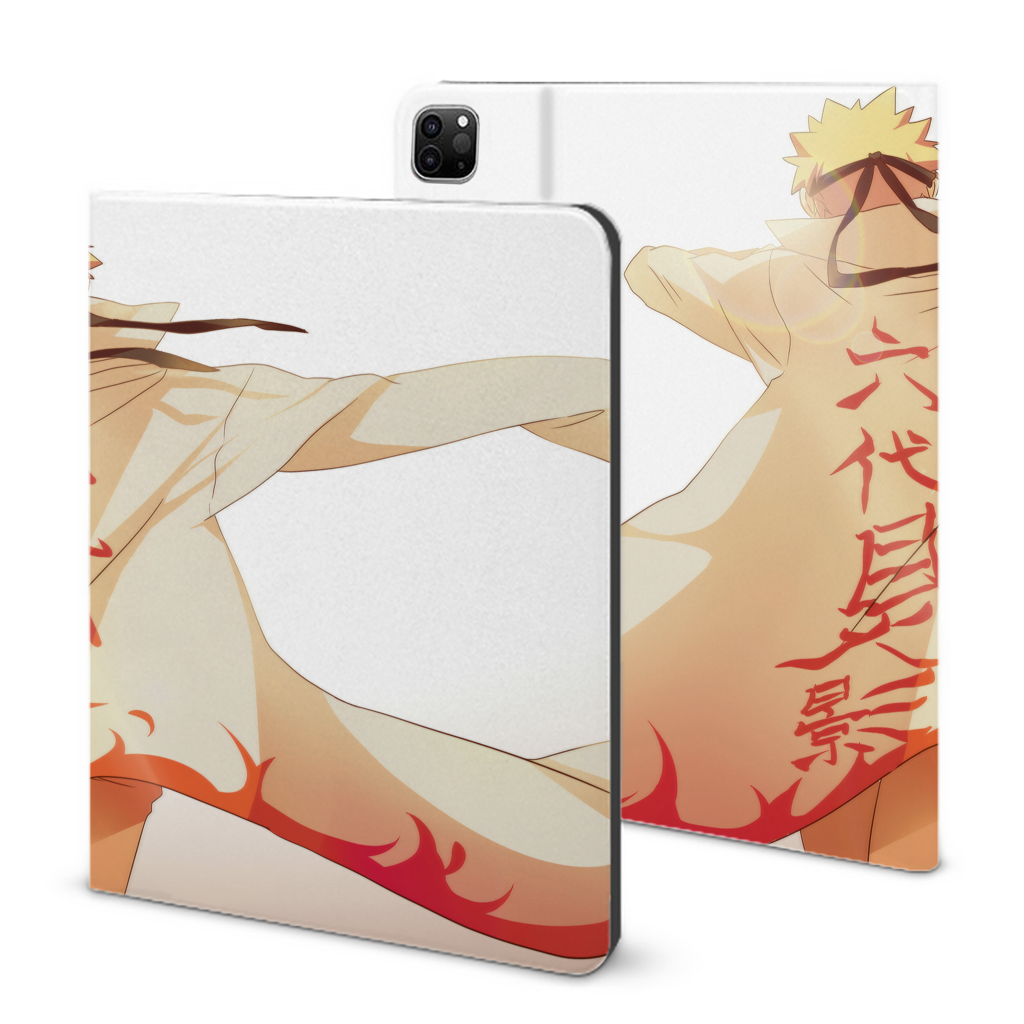 （画像用） NARUTO -ナルト- NARUTO -ナルト- 疾風伝 IPad ケース ブック型 PUレザー TPU 耐衝撃 軽量 薄型 ペン収納なし 全面保護 IPad 各モデル対応